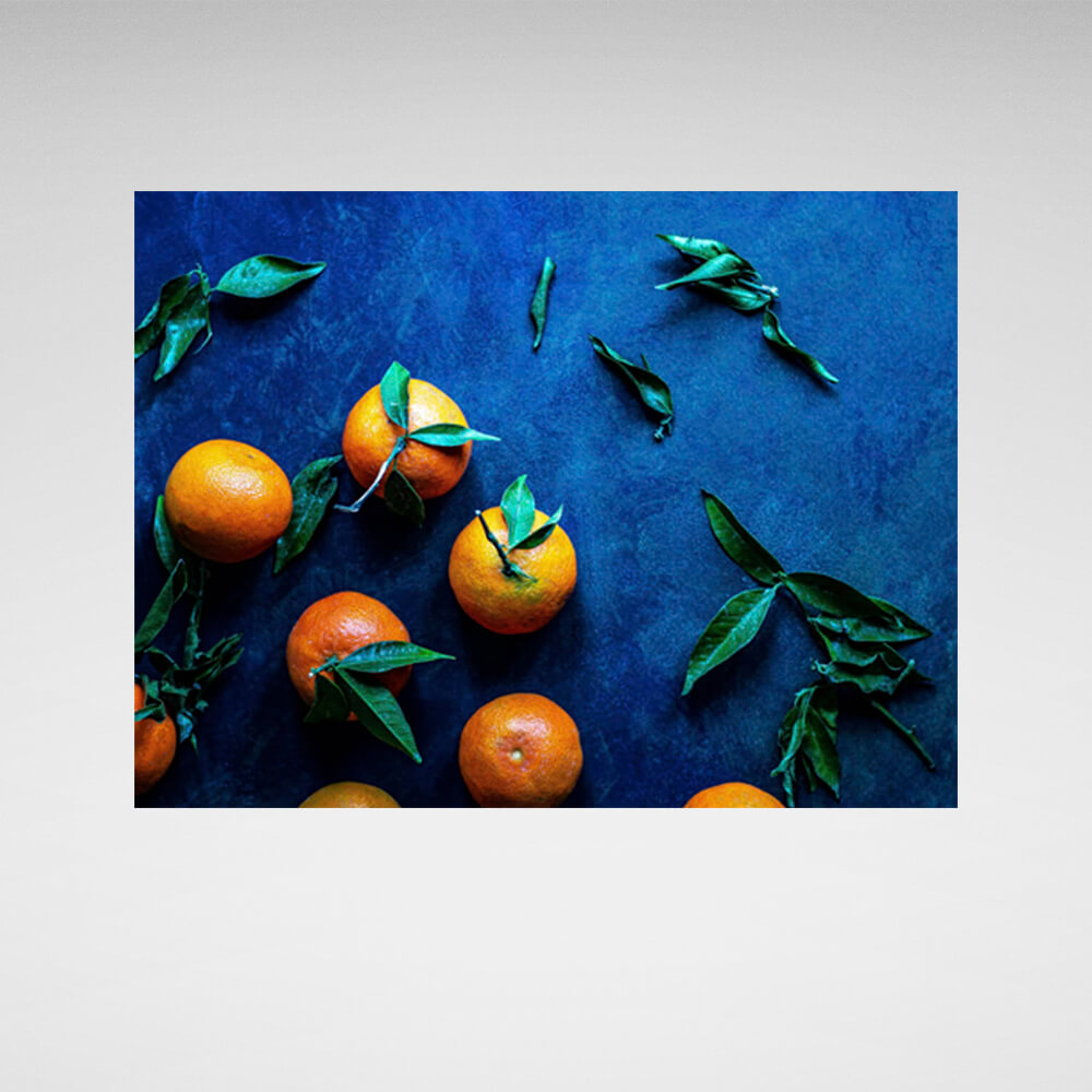 For the kitchen Tangerine Canvas Wall Art Print