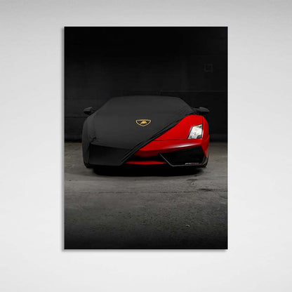 Lamborghini red Canvas Wall Art Print