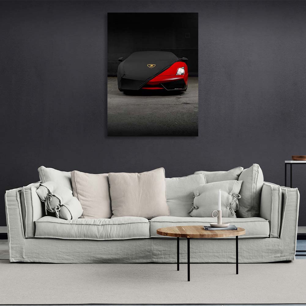 Lamborghini red Canvas Wall Art Print