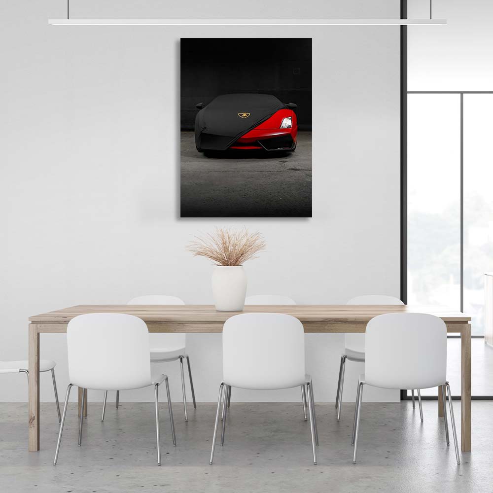 Lamborghini red Canvas Wall Art Print