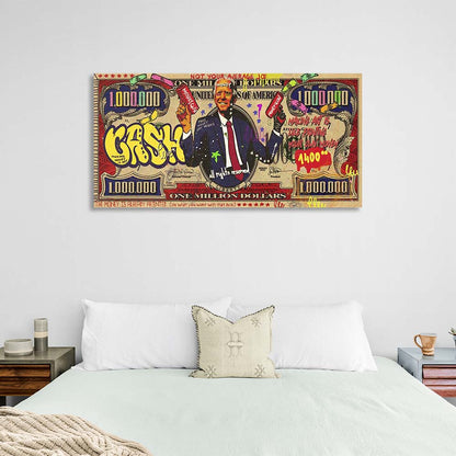 Joe Biden million dollars Inspirational Canvas Wall Art Print