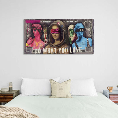 $100 Pop Art Canvas Wall Art Print