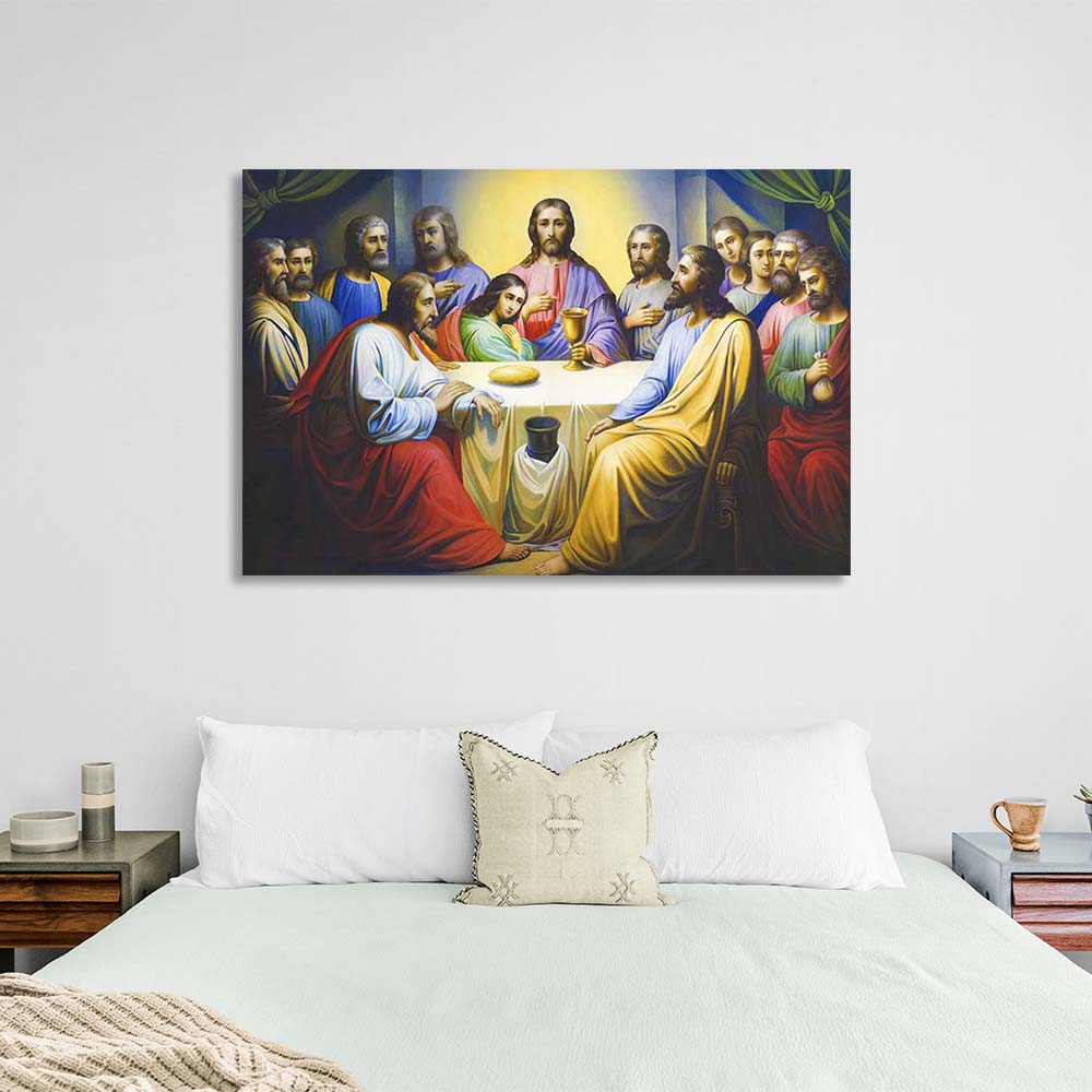 Religious Last Supper Canvas Wall Art Print