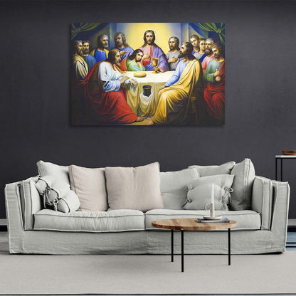 Religious Last Supper Canvas Wall Art Print