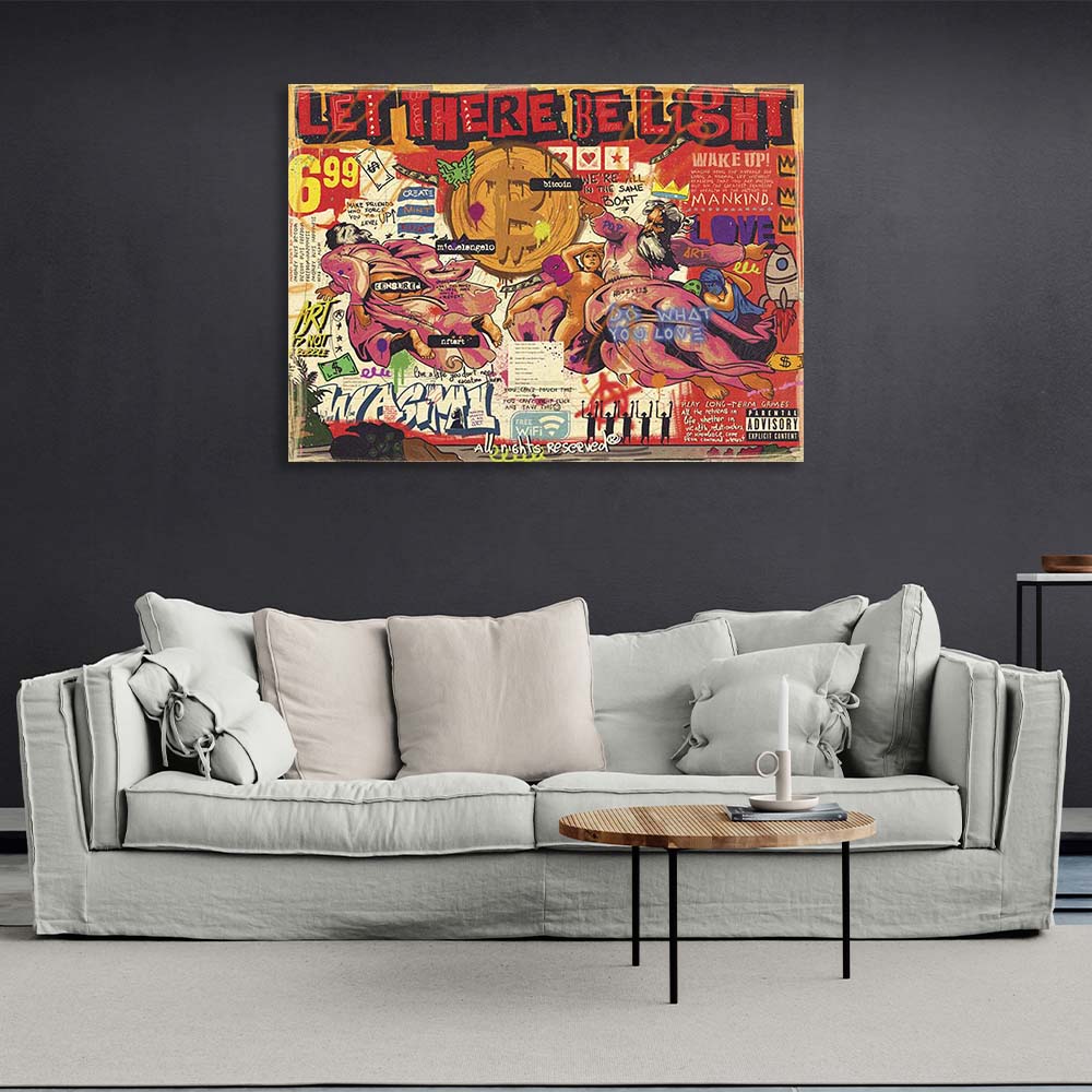 Creation of the World Pop Art Canvas Wall Art Print