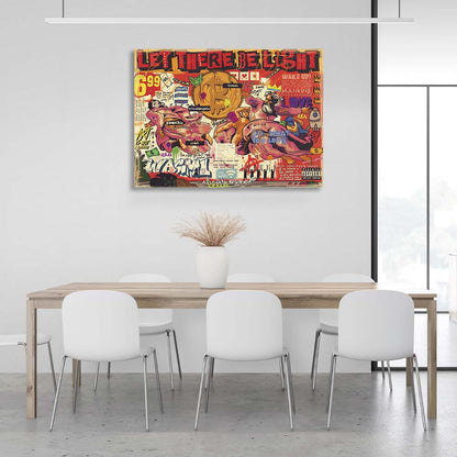 Creation of the World Pop Art Canvas Wall Art Print