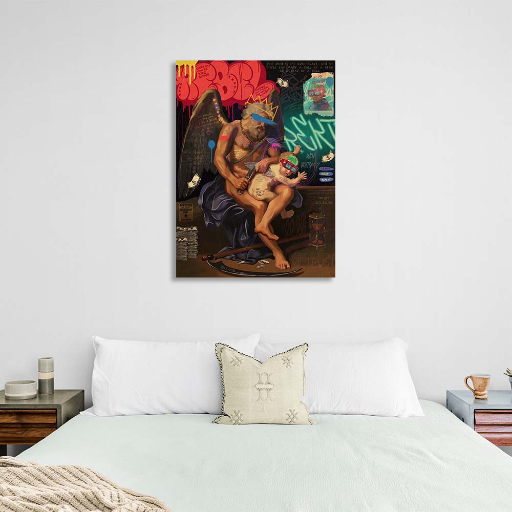 The Chronos Pop Art Canvas Wall Art Print