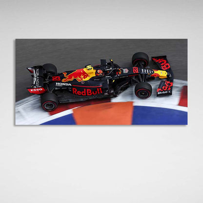 Racing car Canvas Wall Art Print