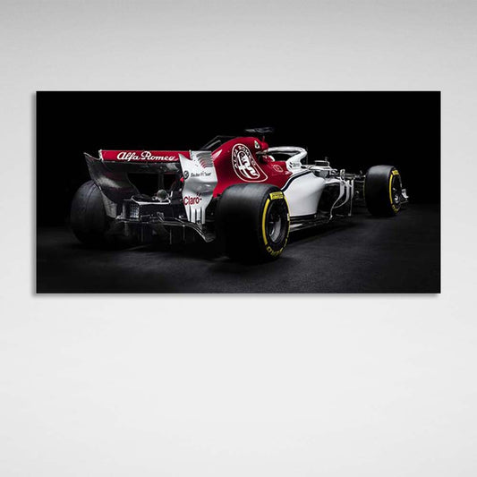 Racing car Alfa Romeo Canvas Wall Art Print