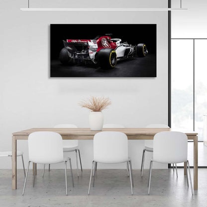 Racing car Alfa Romeo Canvas Wall Art Print