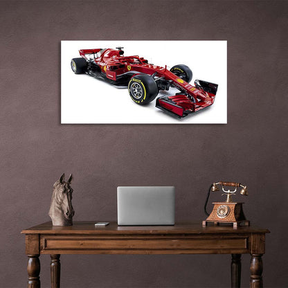 Racing car Ferrari SF71H Canvas Wall Art Print