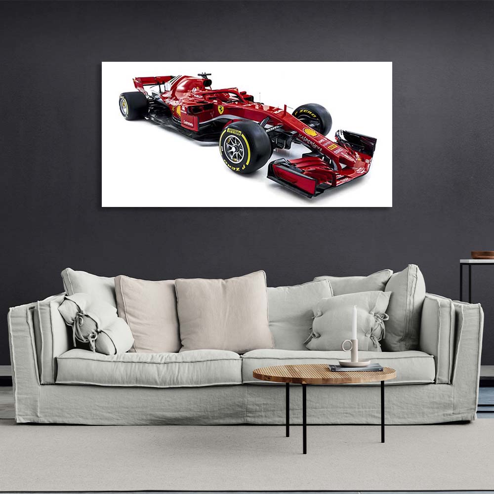 Racing car Ferrari SF71H Canvas Wall Art Print