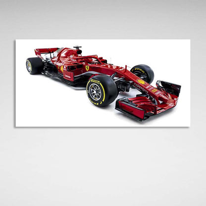 Racing car Ferrari SF71H Canvas Wall Art Print