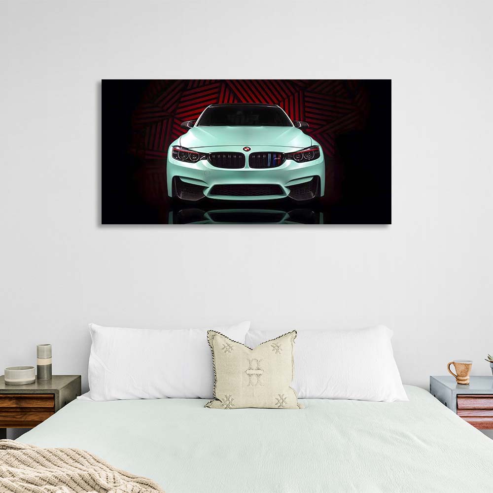 BMW M4 Canvas Wall Art Print