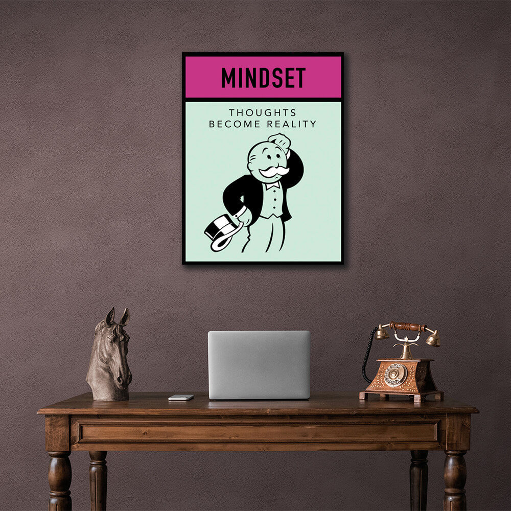 Monopoly Mindset Canvas Wall Art Print