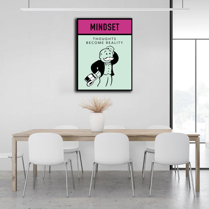 Monopoly Mindset Canvas Wall Art Print