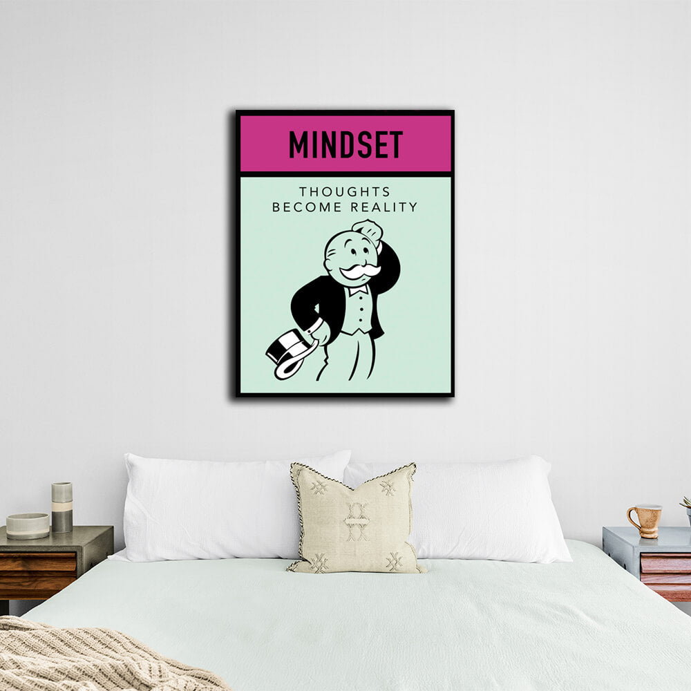 Monopoly Mindset Canvas Wall Art Print