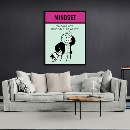 Monopoly Mindset Canvas Wall Art Print