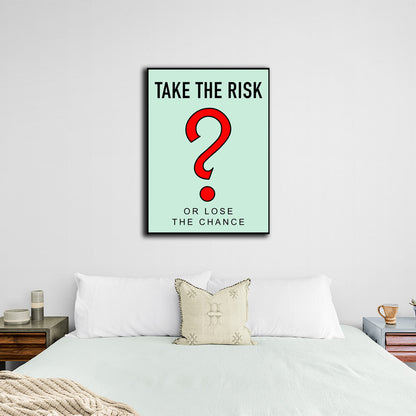 Monopoly Take the risk Canvas Wall Art Print