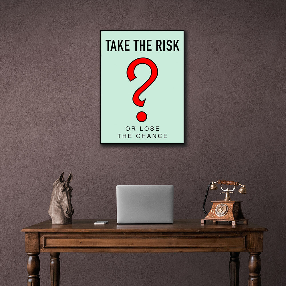 Monopoly Take the risk Canvas Wall Art Print