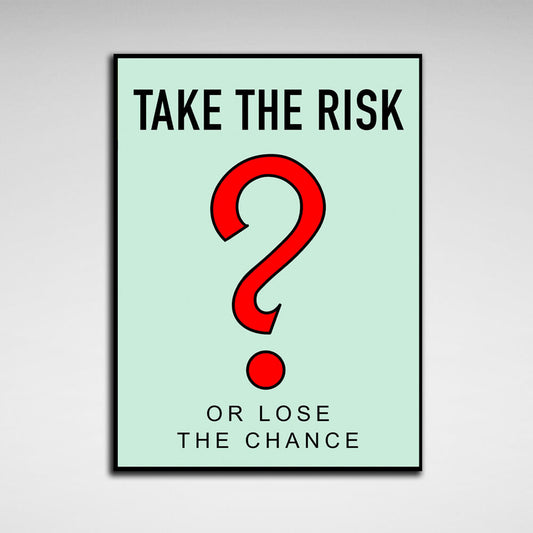 Monopoly Take the risk Canvas Wall Art Print