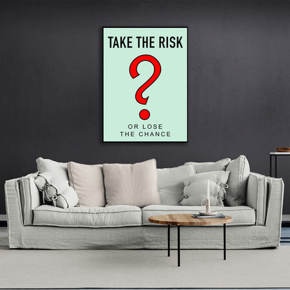 Monopoly Take the risk Canvas Wall Art Print