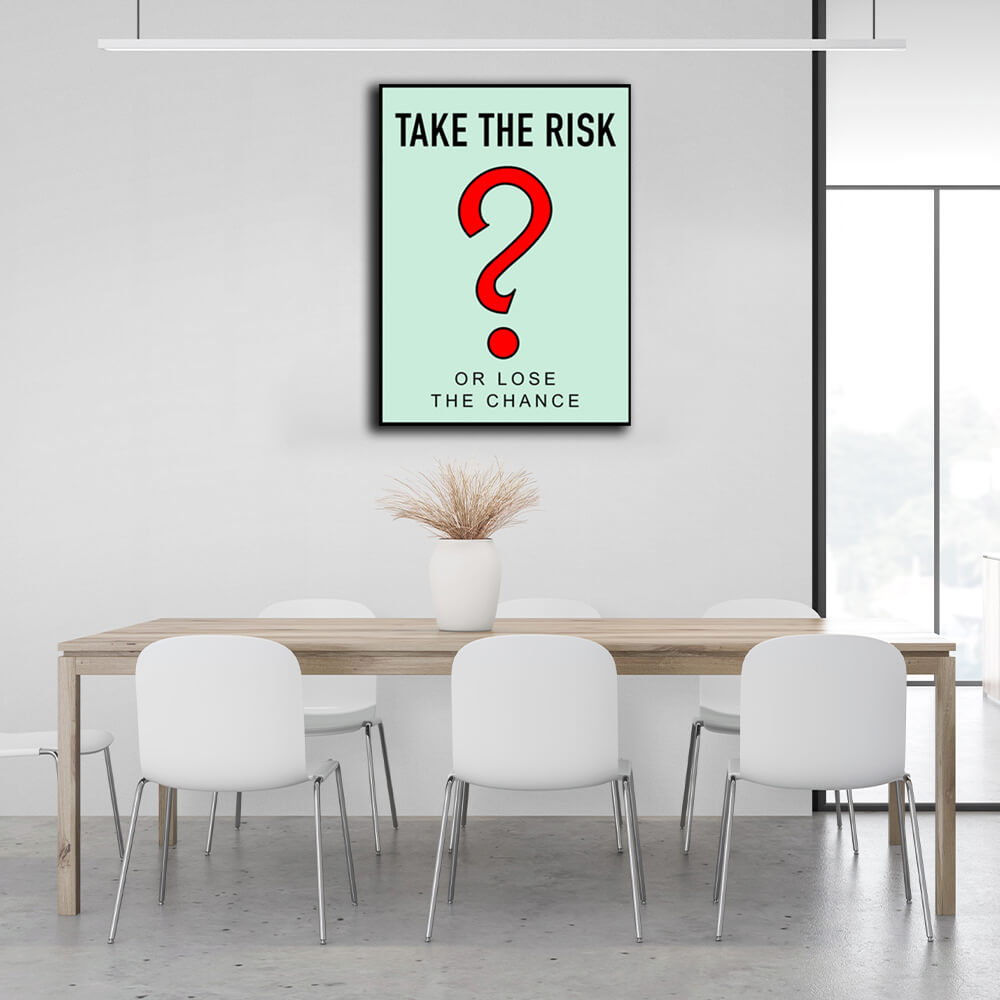 Monopoly Take the risk Canvas Wall Art Print