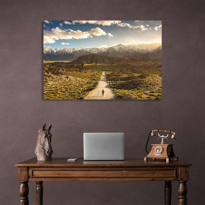 Canvas Wall Art Print Road to the Alabama hills