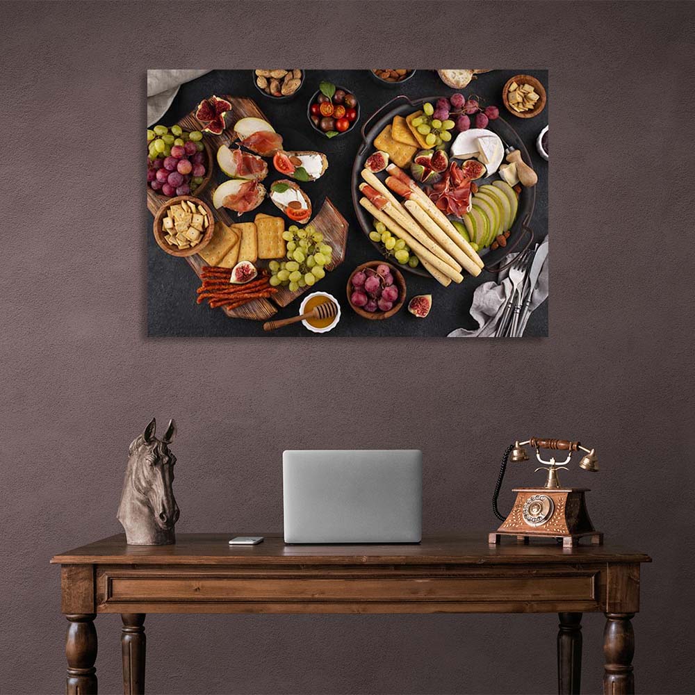 Canvas Wall Art Print For Kitchen Party Snacks 2