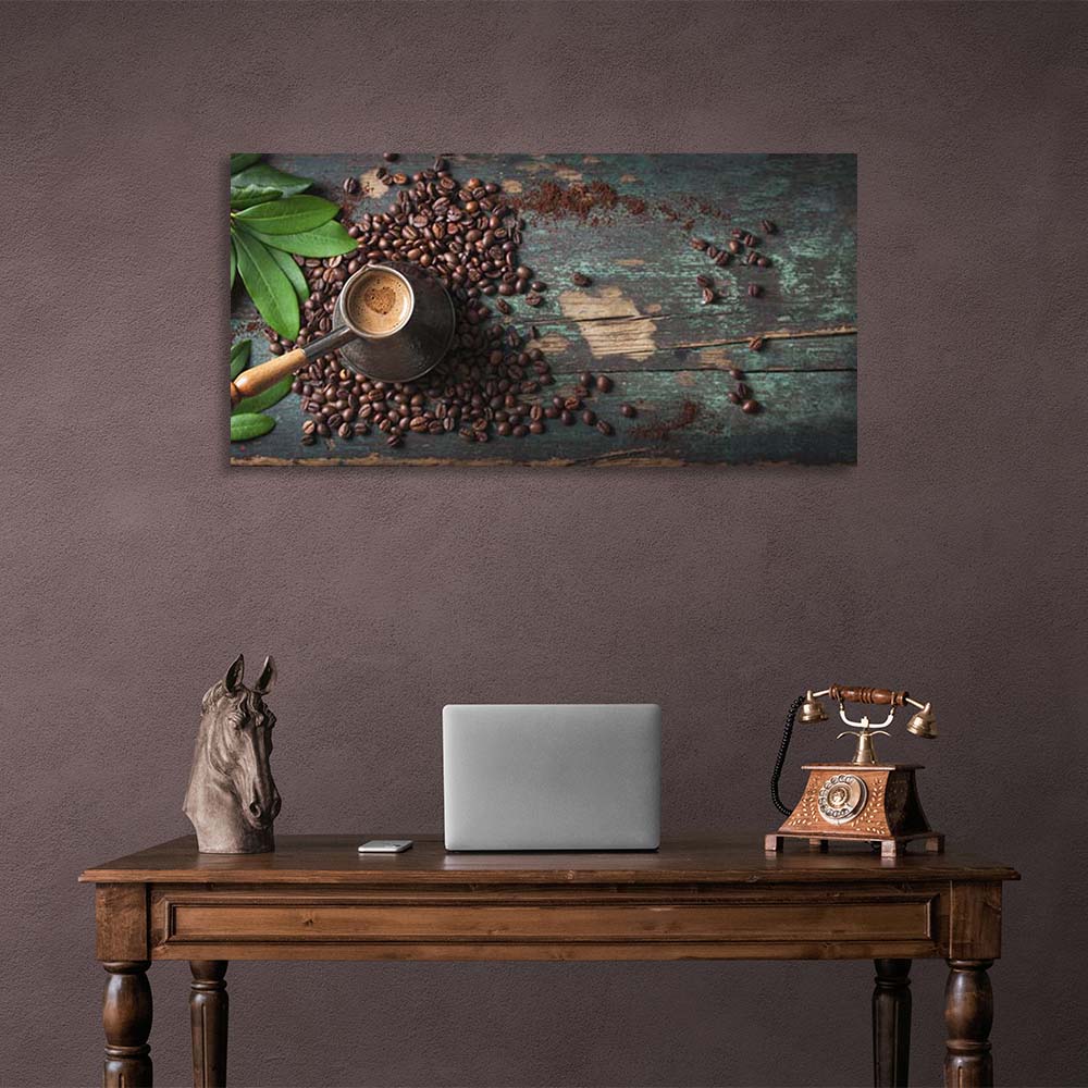 Canvas Wall Art Print For Kitchen Turkish Coffee