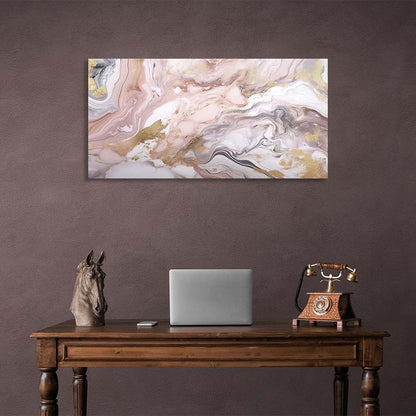 Abstraction Canvas Wall Art Print Marble in watercolor style