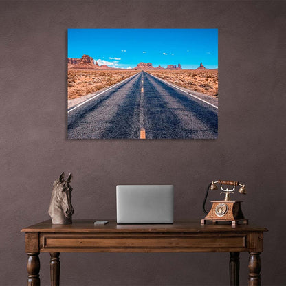 Canvas Wall Art Print Road to Monument Valley