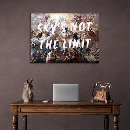 Canvas Wall Art Print Sky's not the limit