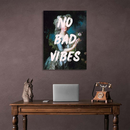 Canvas Wall Art Print No bad vibes