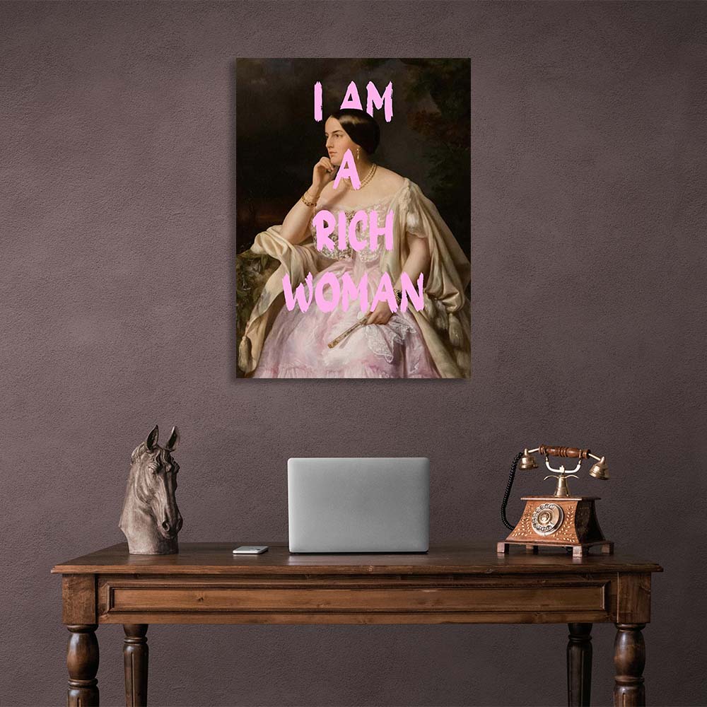 Canvas Wall Art Print Harriet Howard. I'm a rich woman