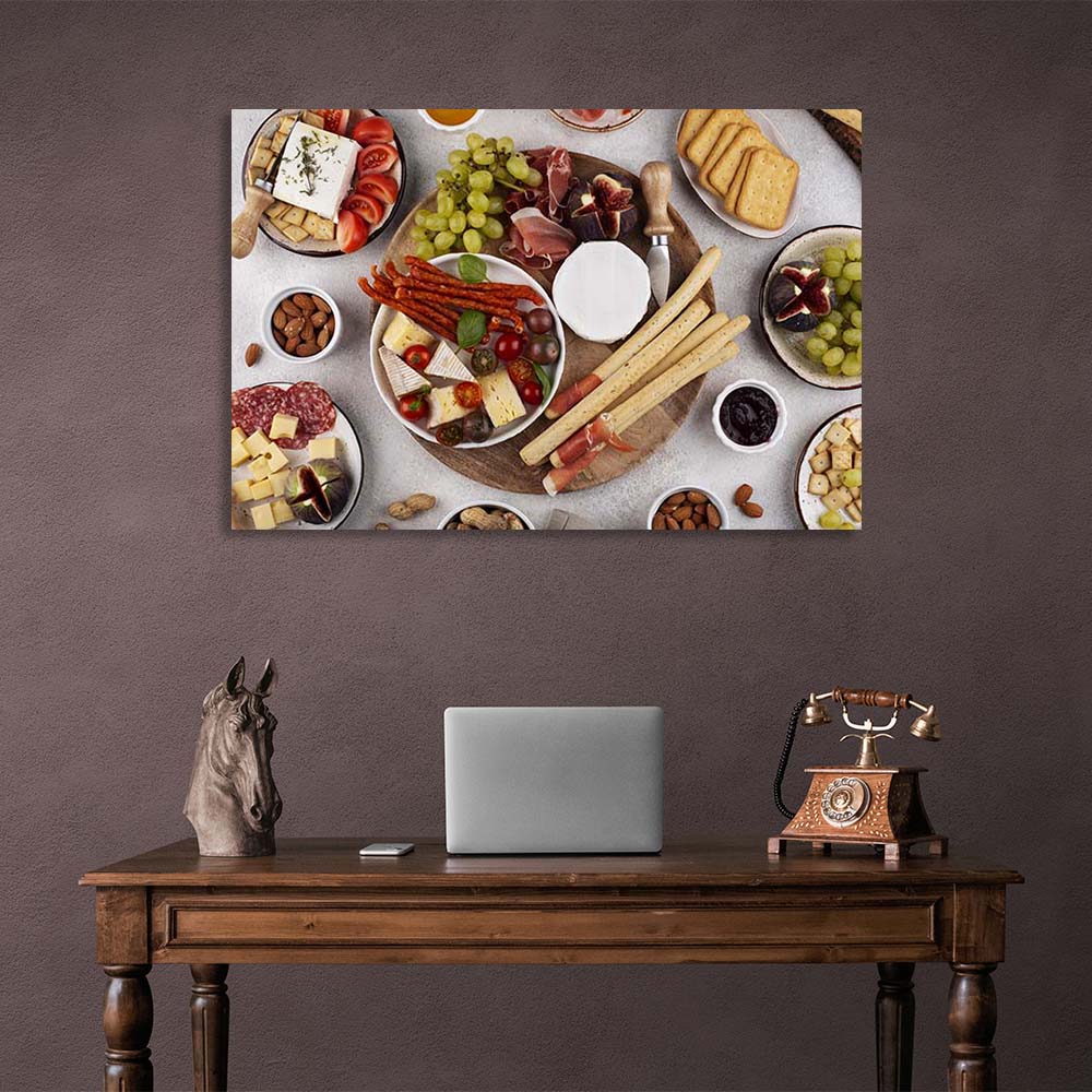 Canvas Wall Art Print For Kitchen Party Snacks 4