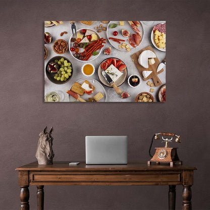 Canvas Wall Art Print For Kitchen Party Snacks 3