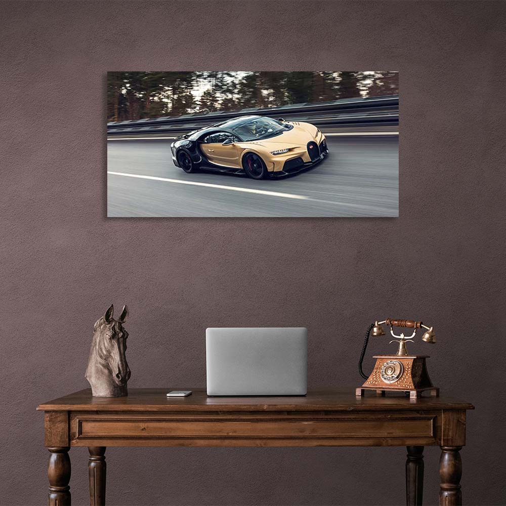 Canvas Wall Art Print Car Bugatti Chiron Super Sport