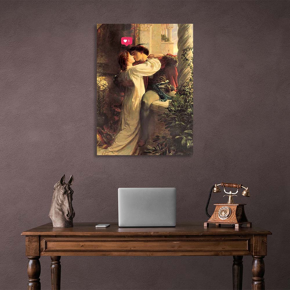 Canvas Wall Art Print Romeo and Juliet with laik