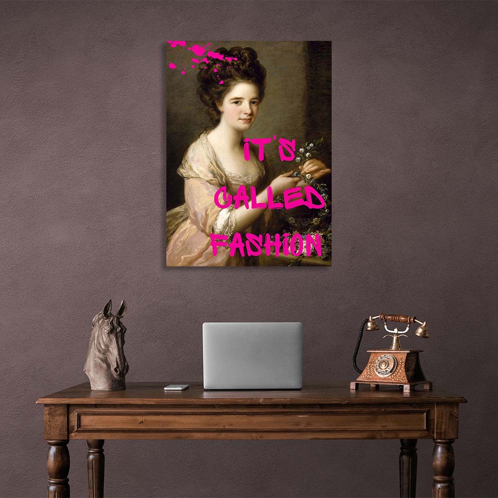 Canvas Wall Art Print Portrait of Eleanor. It's called fashion