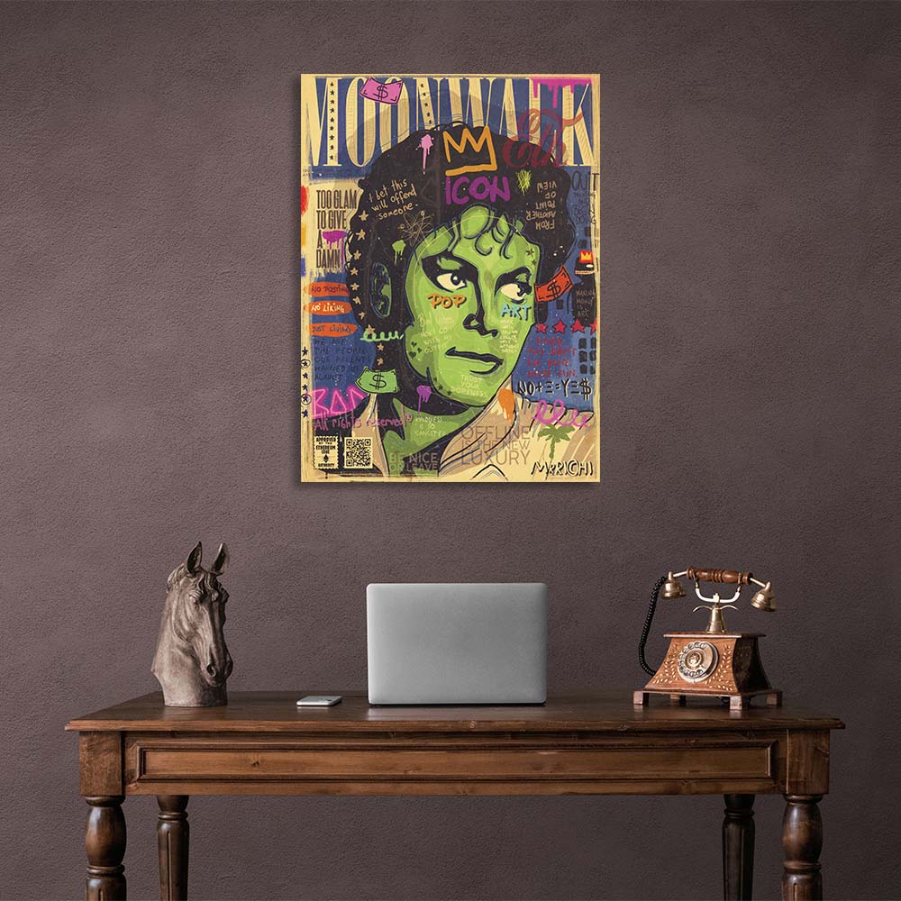 Pop Art Michael Jackson Canvas Wall Art Print