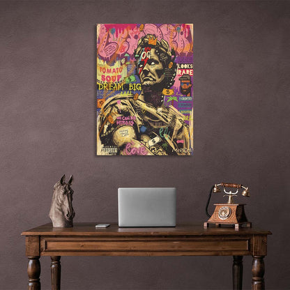 Pop Art Julius Caesar Canvas Wall Art Print