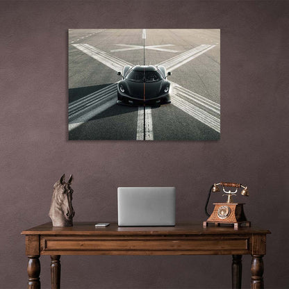 Canvas Wall Art Print Car Koenigsegg Jesko Absolut Black