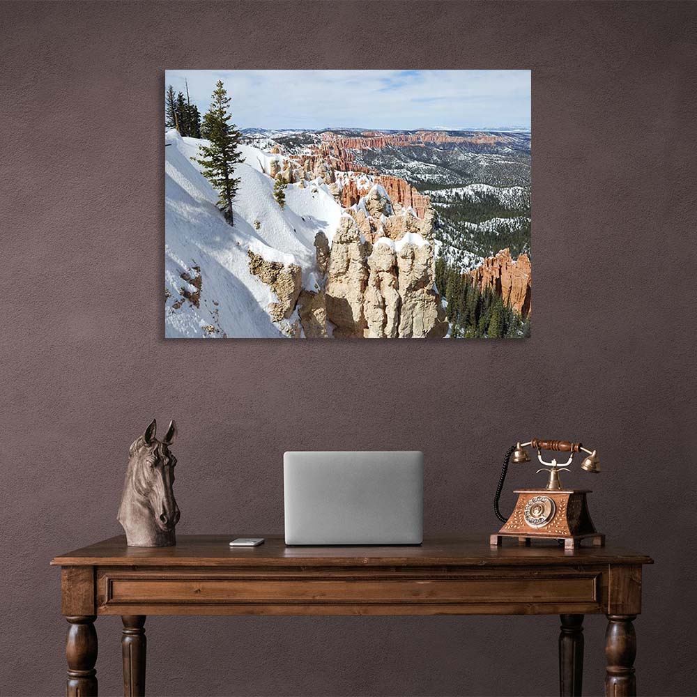 Canvas Wall Art Print Winter Bryce Canyon