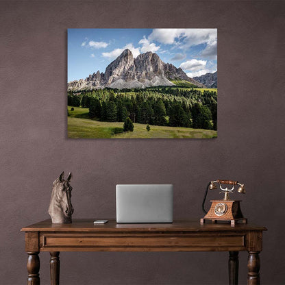 Canvas Wall Art Print Alpine forest