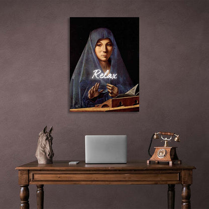 Canvas Wall Art Print The Virgin Annunciate. Relax