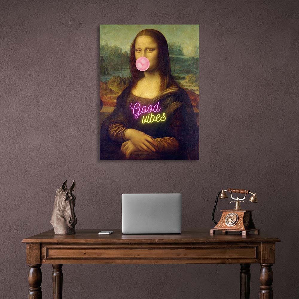 Canvas Wall Art Print Mona Lisa. Good vibes