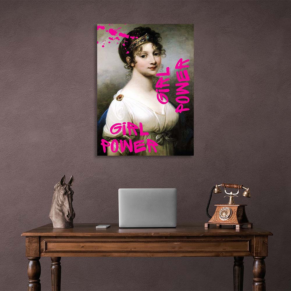 Canvas Wall Art Print Louise. Girl power