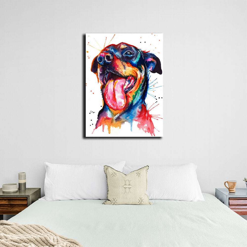 Rottweiler Canvas Wall Art Print