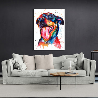 Rottweiler Canvas Wall Art Print